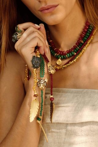 Extinction - Gold Gemstone Necklaces - Amanda Marcucci 