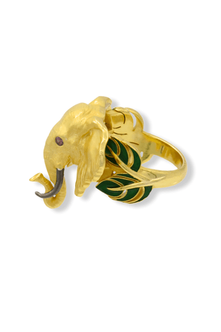 Gold Elephant Ring