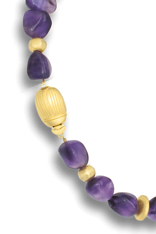 Amethyst Scarab Necklace - Amanda Marcucci 