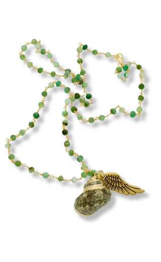 Chrysoprase Shell Necklace - Amanda Marcucci 