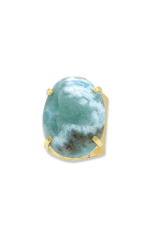 Larimar Cuff Ring - Amanda Marcucci 