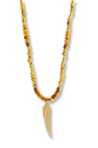 Long Amber Necklace - Amanda Marcucci 