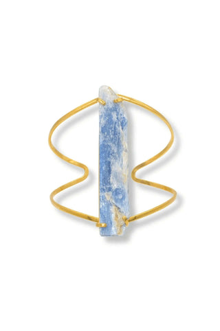 Natural Kyanite Cuff Bangle - Amanda Marcucci 