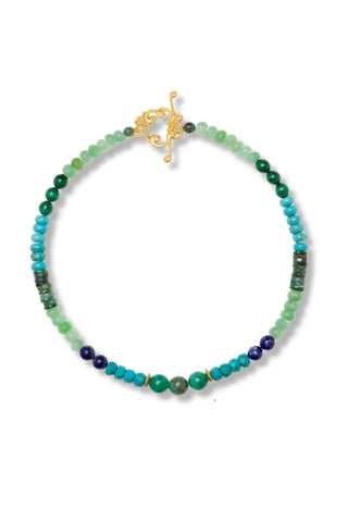 Ocean Blue Gemstone Collar - Amanda Marcucci 