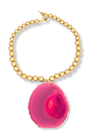 Pink Agate Necklace - Amanda Marcucci 