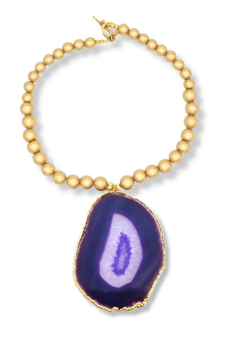 Purple Agate Necklace - Amanda Marcucci 