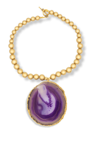 Purple Agate Necklace - Amanda Marcucci 