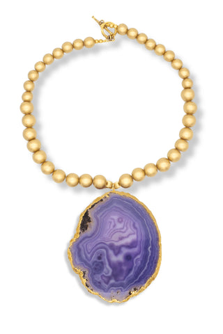 Purple Agate Necklace - Amanda Marcucci 