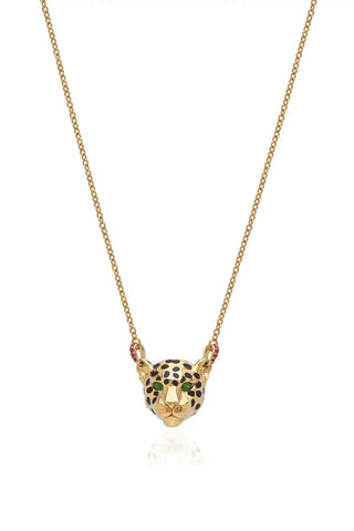 Small Gold Jaguar Necklace - Amanda Marcucci 