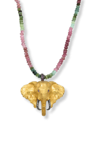 Tourmaline Gold Elephant - Amanda Marcucci 