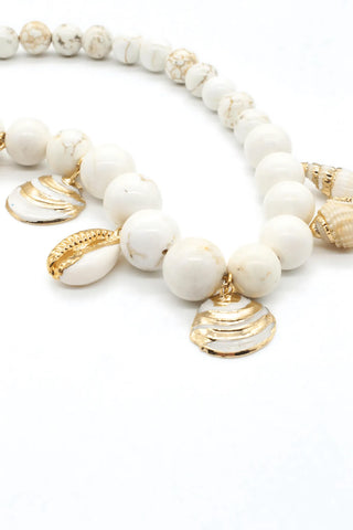 White Mix Shell Necklace - Amanda Marcucci 