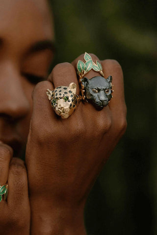 Black Panther Ring for men and women- Amanda Marcucci 