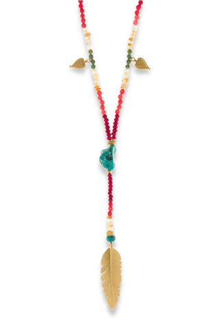 Ombre Gemstone Root Chakra Necklace - Amanda Marcucci 