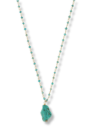 Turquoise Nugget Necklace - Amanda Marcucci 